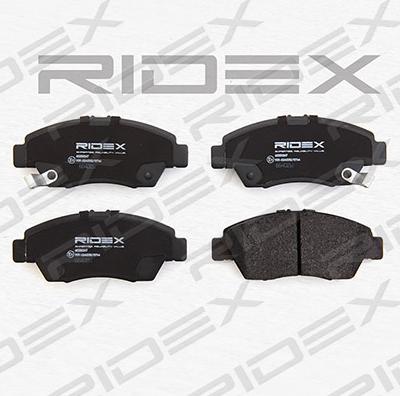 RIDEX 402B0247 - Комплект спирачно феродо, дискови спирачки vvparts.bg