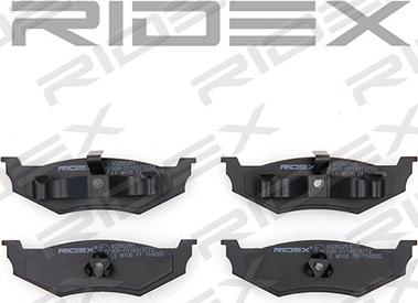 RIDEX 402B0261 - Комплект спирачно феродо, дискови спирачки vvparts.bg