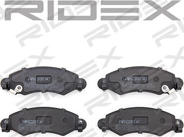 RIDEX 402B0212 - Комплект спирачно феродо, дискови спирачки vvparts.bg