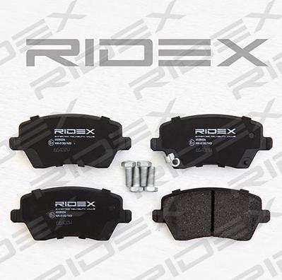 RIDEX 402B0234 - Комплект спирачно феродо, дискови спирачки vvparts.bg