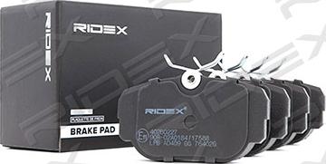 RIDEX 402B0227 - Комплект спирачно феродо, дискови спирачки vvparts.bg