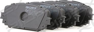 RIDEX 402B0749 - Комплект спирачно феродо, дискови спирачки vvparts.bg