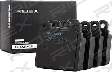 RIDEX 402B0750 - Комплект спирачно феродо, дискови спирачки vvparts.bg