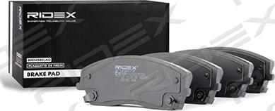 RIDEX 402B0709 - Комплект спирачно феродо, дискови спирачки vvparts.bg