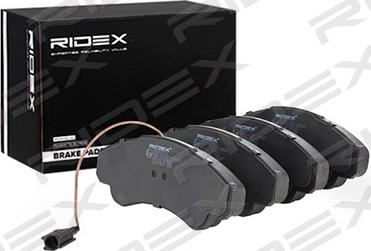 RIDEX 402B0711 - Комплект спирачно феродо, дискови спирачки vvparts.bg