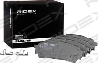 RIDEX 402B0788 - Комплект спирачно феродо, дискови спирачки vvparts.bg