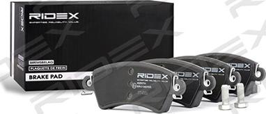 RIDEX 402B0734 - Комплект спирачно феродо, дискови спирачки vvparts.bg