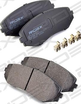 RIDEX 402B0735 - Комплект спирачно феродо, дискови спирачки vvparts.bg