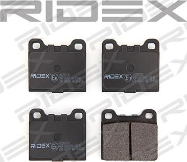RIDEX 402B0730 - Комплект спирачно феродо, дискови спирачки vvparts.bg