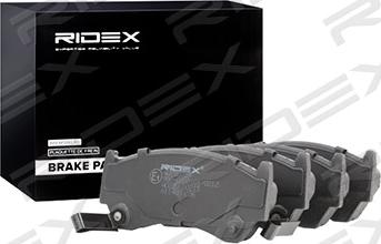 RIDEX 402B0729 - Комплект спирачно феродо, дискови спирачки vvparts.bg
