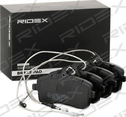 RIDEX 402B1065 - Комплект спирачно феродо, дискови спирачки vvparts.bg