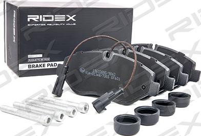 RIDEX 402B1000 - Комплект спирачно феродо, дискови спирачки vvparts.bg
