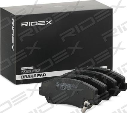 RIDEX 402B1019 - Комплект спирачно феродо, дискови спирачки vvparts.bg