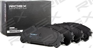 RIDEX 402B1013 - Комплект спирачно феродо, дискови спирачки vvparts.bg