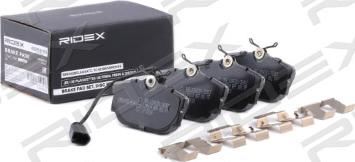 RIDEX 402B1193 - Комплект спирачно феродо, дискови спирачки vvparts.bg