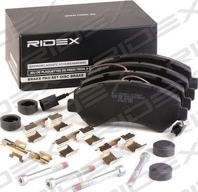 RIDEX 402B1135 - Комплект спирачно феродо, дискови спирачки vvparts.bg