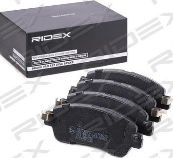 RIDEX 402B1137 - Комплект спирачно феродо, дискови спирачки vvparts.bg