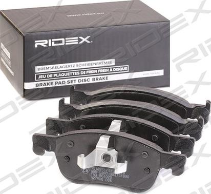 RIDEX 402B1179 - Комплект спирачно феродо, дискови спирачки vvparts.bg