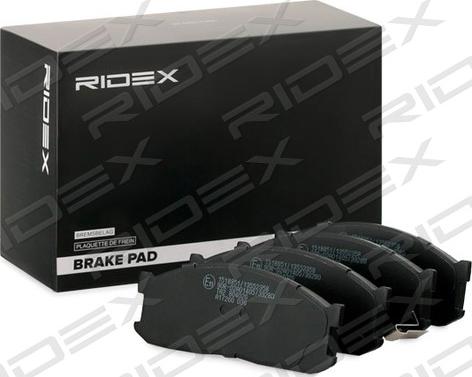 RIDEX 402B1236 - Комплект спирачно феродо, дискови спирачки vvparts.bg