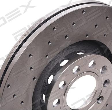 RIDEX 82B2035 - Спирачен диск vvparts.bg