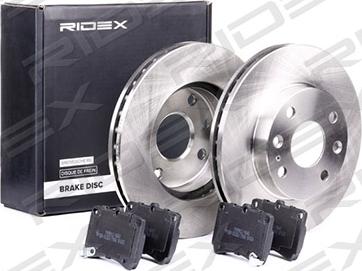 RIDEX 3405B0203 - Спирачен комплект, дискови спирачки vvparts.bg