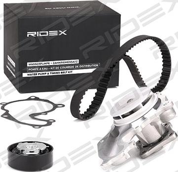 RIDEX 3096W0050 - Водна помпа+ к-кт ангренажен ремък vvparts.bg