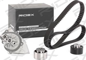 RIDEX 3096W0063 - Водна помпа+ к-кт ангренажен ремък vvparts.bg