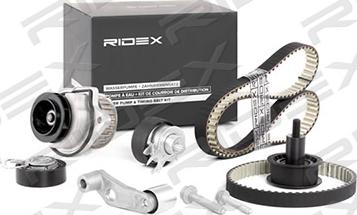 RIDEX 3096W0034 - Водна помпа+ к-кт ангренажен ремък vvparts.bg