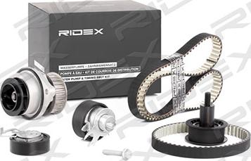 RIDEX 3096W0035 - Водна помпа+ к-кт ангренажен ремък vvparts.bg