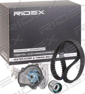 RIDEX 3096W0143 - Водна помпа+ к-кт ангренажен ремък vvparts.bg