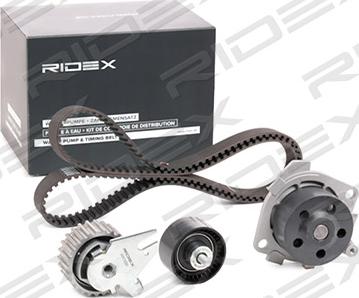 RIDEX 3096W0127 - Водна помпа+ к-кт ангренажен ремък vvparts.bg