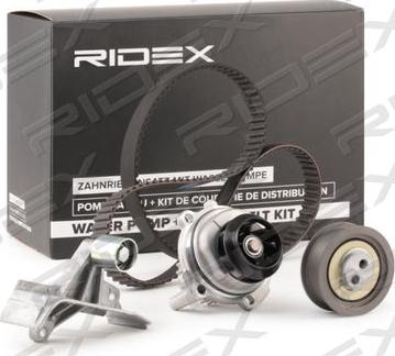 RIDEX 3096W0248 - Водна помпа+ к-кт ангренажен ремък vvparts.bg