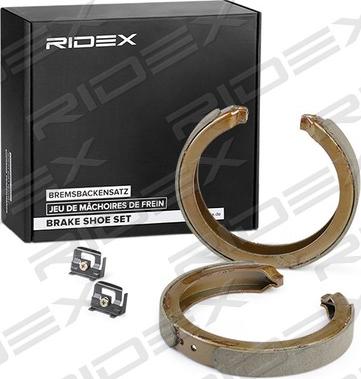 RIDEX 70B0084 - Комплект спирачна челюст, ръчна спирачка vvparts.bg