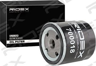 RIDEX 7O0018 - Маслен филтър vvparts.bg
