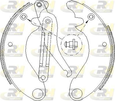 Roadhouse 4505.00 - Спирачна челюст vvparts.bg