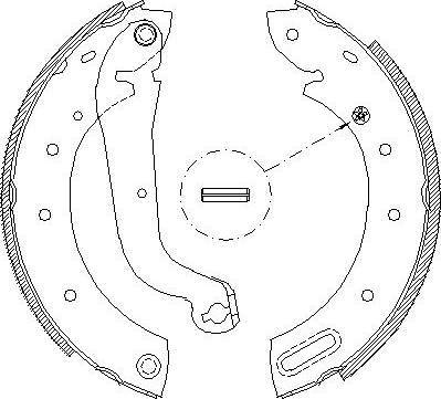 Alpha Brakes HST-NS-046 - Комплект спирачна челюст vvparts.bg