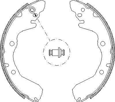 Alpha Brakes HST-MS-030 - Комплект спирачна челюст vvparts.bg