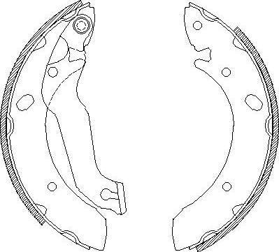 Alpha Brakes HST-HY-500 - Комплект спирачна челюст vvparts.bg