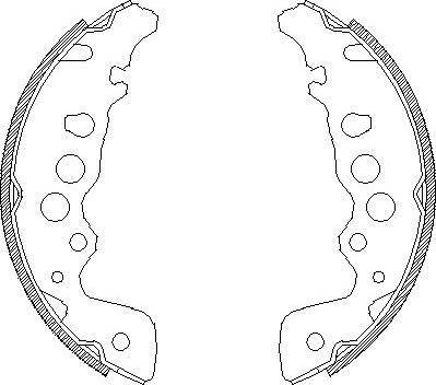 Alpha Brakes HST-SU-018 - Комплект спирачна челюст vvparts.bg