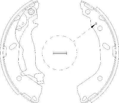 Alpha Brakes HST-HY-518 - Комплект спирачна челюст vvparts.bg