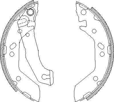 NTY HST-HY-515 - Комплект спирачна челюст vvparts.bg