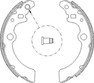 Alpha Brakes HST-SU-003 - Комплект спирачна челюст vvparts.bg