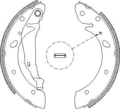 Alpha Brakes HST-TY-060 - Комплект спирачна челюст vvparts.bg