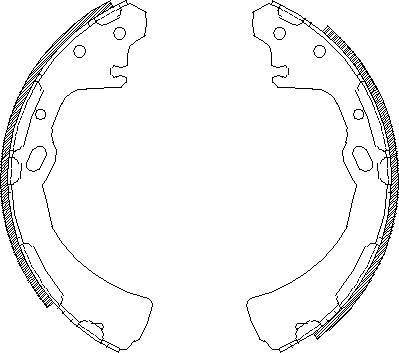 Alpha Brakes HST-NS-038 - Комплект спирачна челюст vvparts.bg