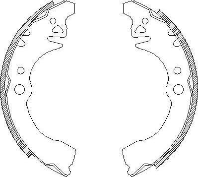 Alpha Brakes HST-DA-011 - Комплект спирачна челюст vvparts.bg