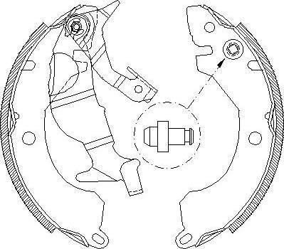 Alpha Brakes HST-MS-026 - Комплект спирачна челюст vvparts.bg