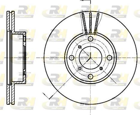 Roadhouse 6950.10 - Спирачен диск vvparts.bg