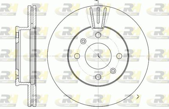 Roadhouse 6958.10 - Спирачен диск vvparts.bg