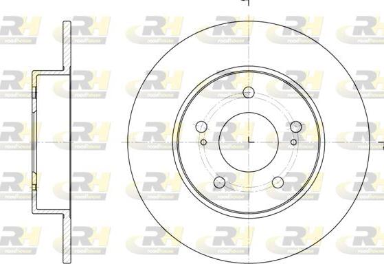 Roadhouse 6909.00 - Спирачен диск vvparts.bg