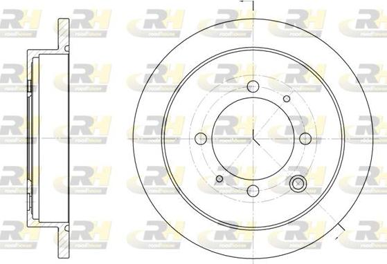 Roadhouse 6907.00 - Спирачен диск vvparts.bg